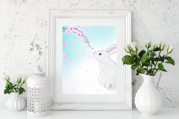 Sakura das Kaninchen, Poster, A4