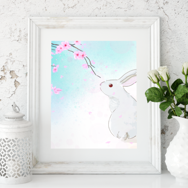 Sakura das Kaninchen, Poster, A4