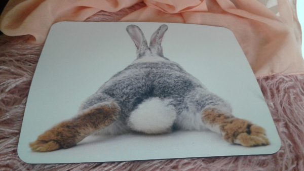 Kaninchen Mousepad Motiv "Puschel"