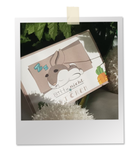 Ruhezonen-Sticker für dein Kaninchen-Gehege oder die Transportbox